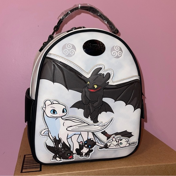 Dreamworks Handbags - How to train your dragon backpack bag light fury night fairy cottage Fairycore